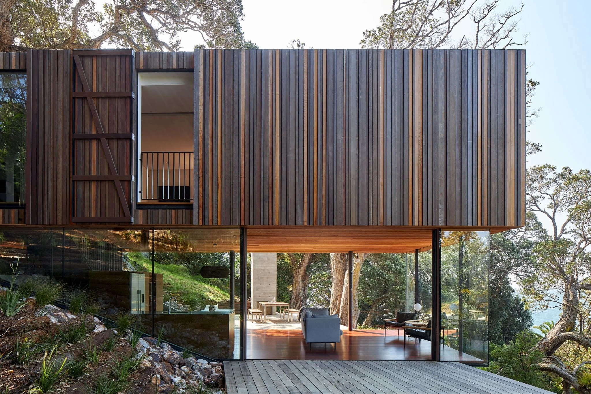 Modern luxury custom home facade