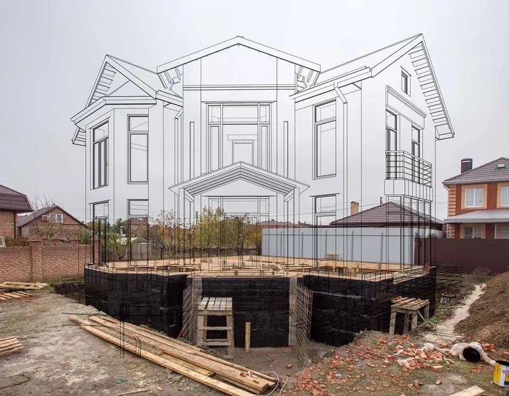 Architect evaluating an empty lot in North Georgia for a custom home build